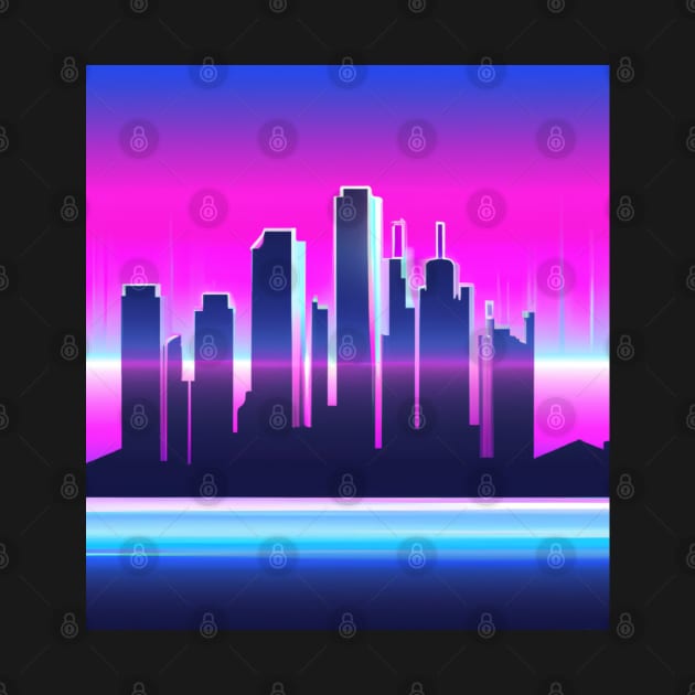 Laser city at night by SJG-digital