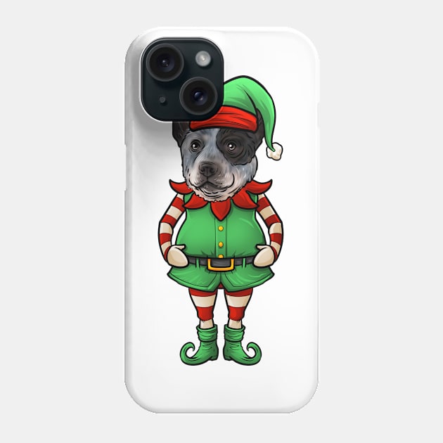 Australian Cattle Dog Christmas Elf Phone Case by whyitsme