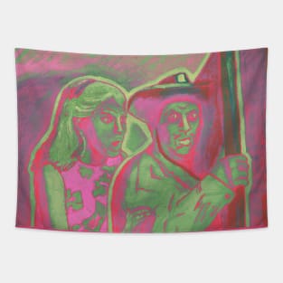 Saint-Tropez UFO Alien Invasion II Tapestry