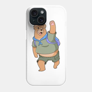 Cartoon bear is scout Phone Case