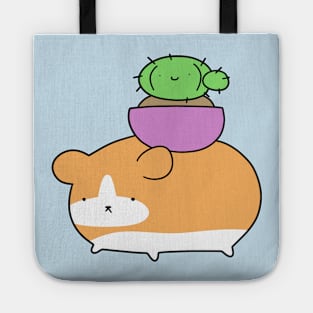 Hamster and Little Cactus Tote