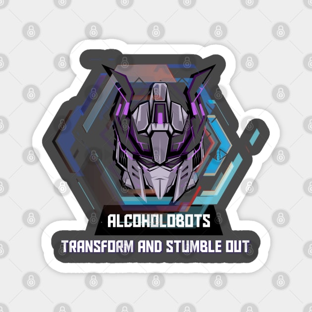 Alcoholobots Magnet by Jagermus Prime