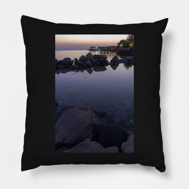 Jeddah Corniche, June 2012 Pillow by likbatonboot