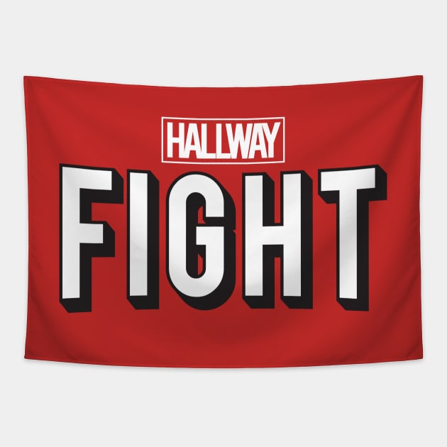 Hallway Fight Tapestry by ZombieMedia