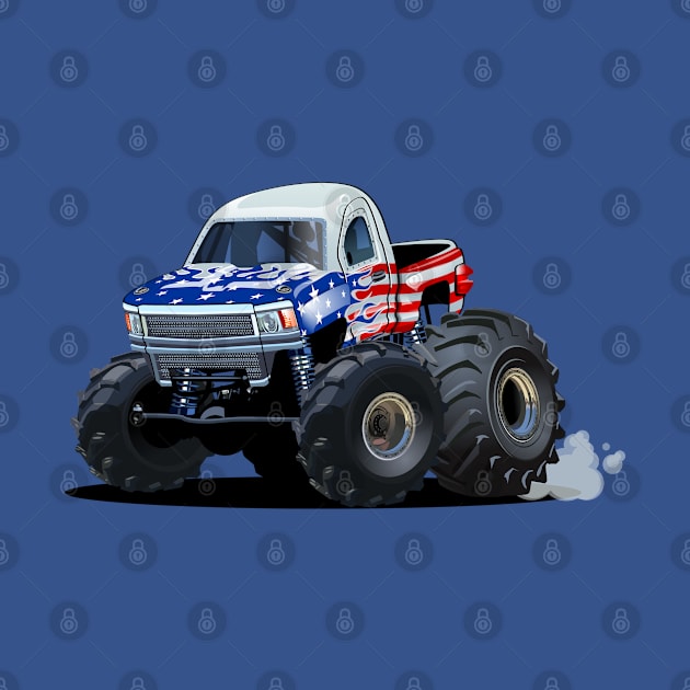 Cartoon monster truck by Mechanik