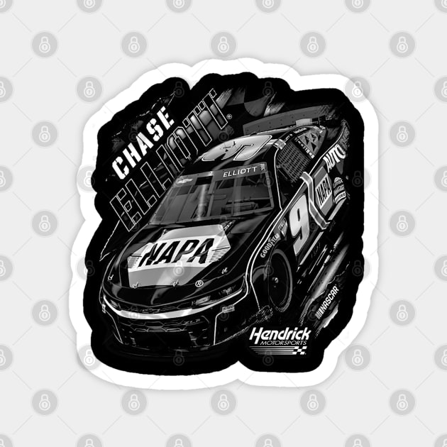 Chase Elliott Car Tonal Magnet by ganisfarhan