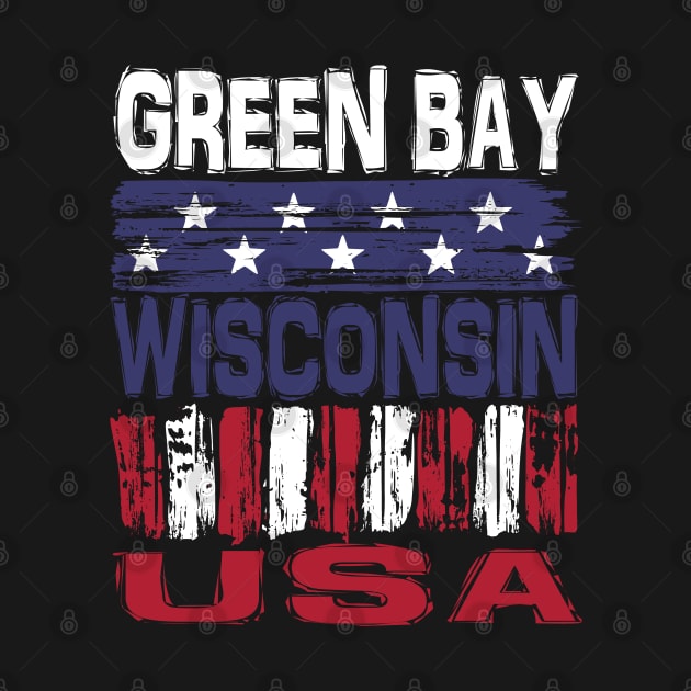 Green Bay Wisconsin USA T-Shirt by Nerd_art