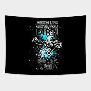 Motocross Biker Freestyle Stunt Tapestry