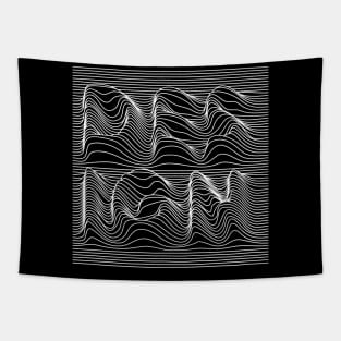 wave lines design Tapestry