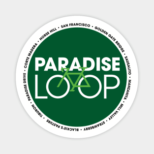 Paradise Loop in green circle Magnet