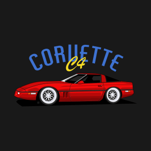 chevy corv c4 classic car T-Shirt