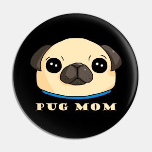 Pug Mom dark Pin