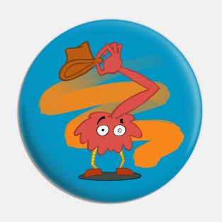 Hat Monster Pin