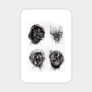 Hair illustration Magnet