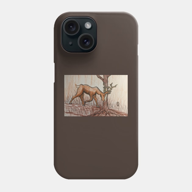 Buck Scrape Phone Case by Matt Starr Fine Art