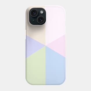 Abstract Triangle of Soft Pastel Colors Phone Case