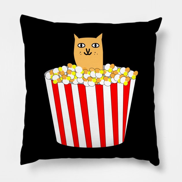 Popcorn eating Popcorn Pillow by Brobocop