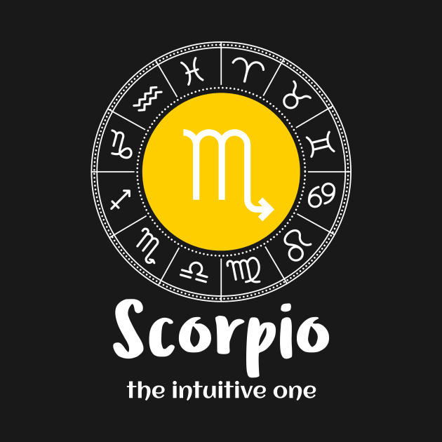 Scorpio The Intuitive One Zodiac Sign by Science Puns