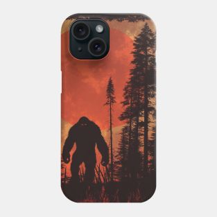 Bigfoot Silhouette Hard Phone Case