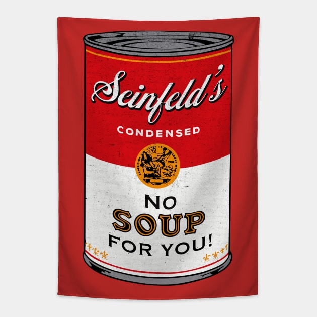 The Soup Guy Soup Can Tapestry by Alema Art