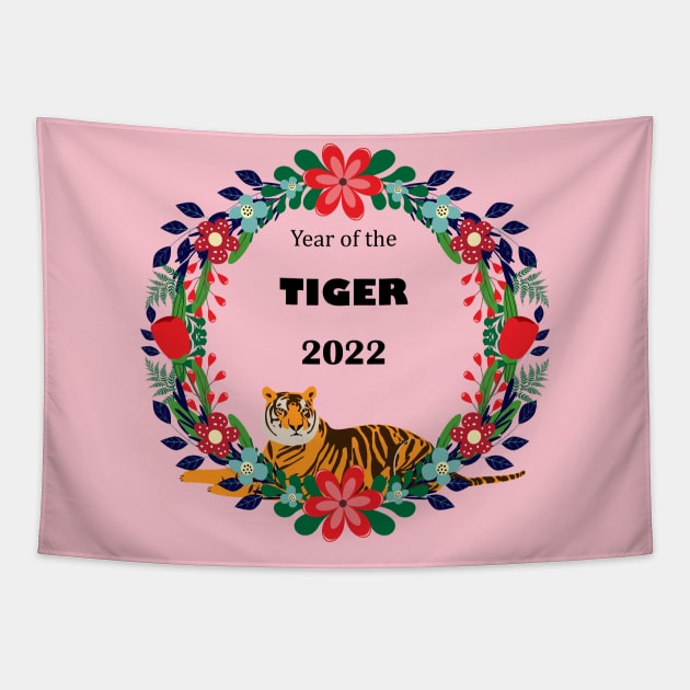 Year of the tiger - 2022 Tapestry by grafart