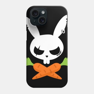 Bunny Rabbit Pirate Skull _ Carrot Bones Funny Easter Phone Case