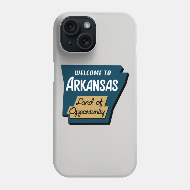 Arkansas - Land of Opportunity Phone Case by rt-shirts