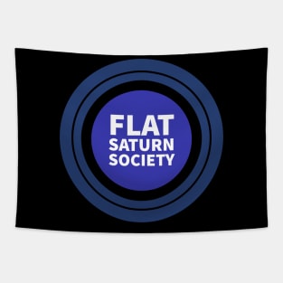 Flat Saturn Society Tapestry