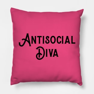 Antisocial Diva Pillow