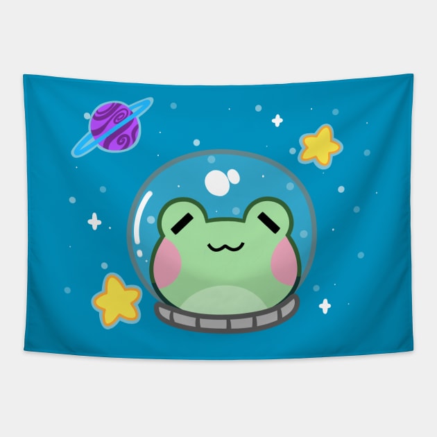 Space frog Tapestry by 8bitWitch