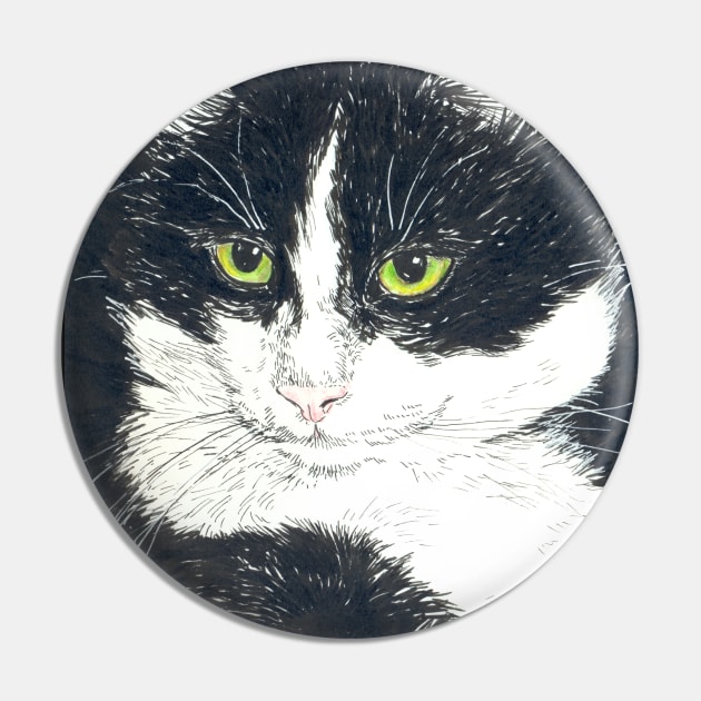 Tuxedo cat Pin by katerinamk