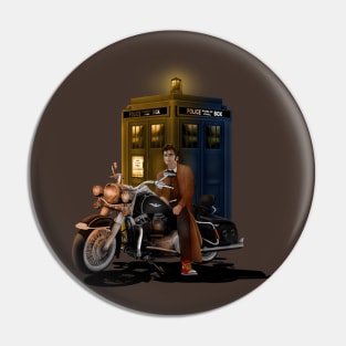 10th Doctor with Big Motorcycle Pin