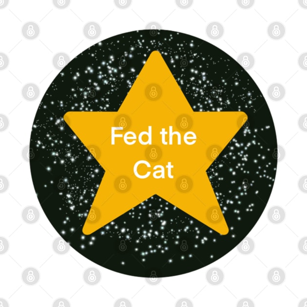 Fed the Cat Adulting Gold Star by Theartiologist