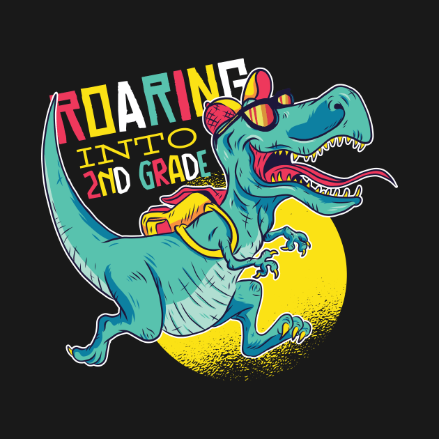 Roaring Into 2nd Grade // Fun T-Rex Back to School by SLAG_Creative