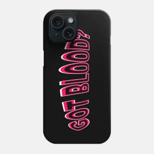 GOT BLOOD? Neon cute Vampire bat face shirt RED 2 Phone Case