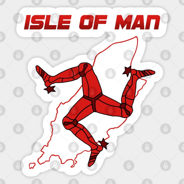 Isle Of Man Tt Race T-Shirt Red Map Triskelion Isle Of Man Tt Race T-Shirt Red Map Triskelion