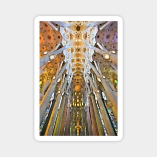 Inside the Sagrada Familia - Barcelona Magnet