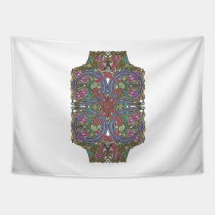 Twelve Birds, Four Dogs, Four Serpents Celtic Design Tapestry