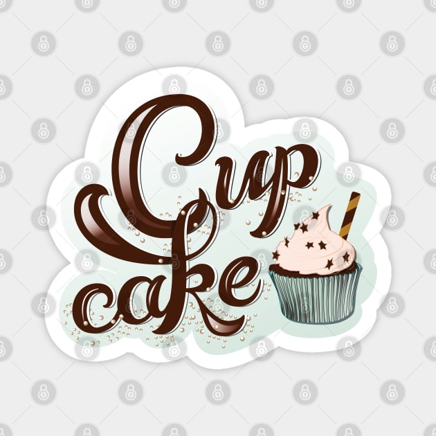 Cupcake Magnet by CalliLetters