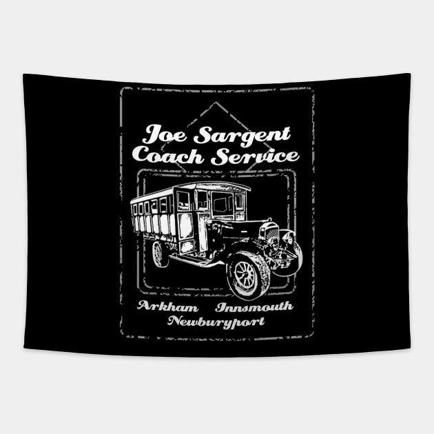 Joe Sargent Coach service - HP Lovecraft Tapestry by Duckfieldsketchbook01