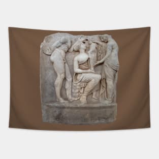 Deity and Dionysus Roman Sebasteion Relief Aphrodisias Tapestry