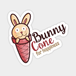 Bunny Cone for Hoppiness Magnet