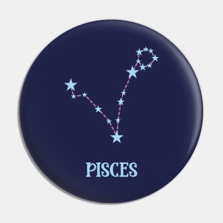 Pisces Zodiac Sign Constellation Pin