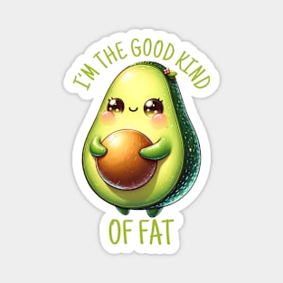 Cute kawaii Avocado pun meme. Avocado lover gift idea. Magnet