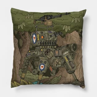 kiwi jungle mech tank. New Zealand. Pillow