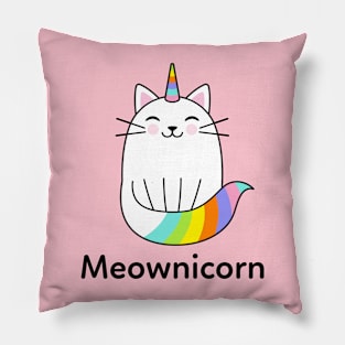 Meownicorn Cat Unicorn Pillow