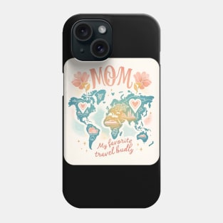 World's Best Travel Mom Motherday Vintage Phone Case