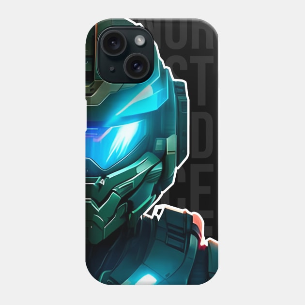 Halo game quotes - Master chief - Spartan 117 - Half black v3 Phone Case by trino21