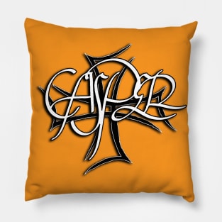 Casper Black & White Logo with Name Pillow