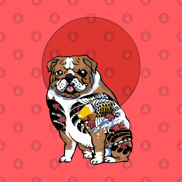 Yakuza English Bulldog by huebucket